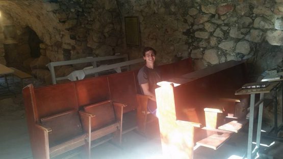 Both new benches are now in the ancient synagogue in Hevron!