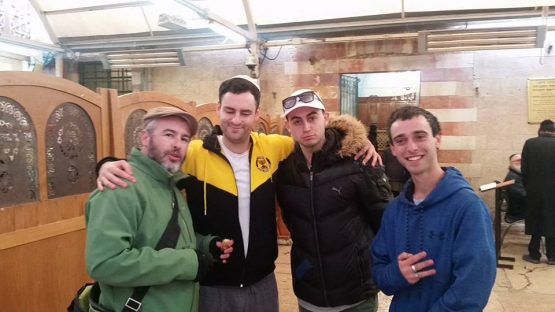 With the official spokesman of Hevron