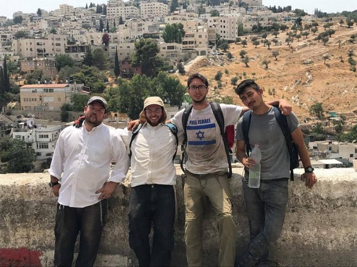 Thats the holy dirt of the Land of Israel on us! Thats the holy dirt of the Land of Israel on us!