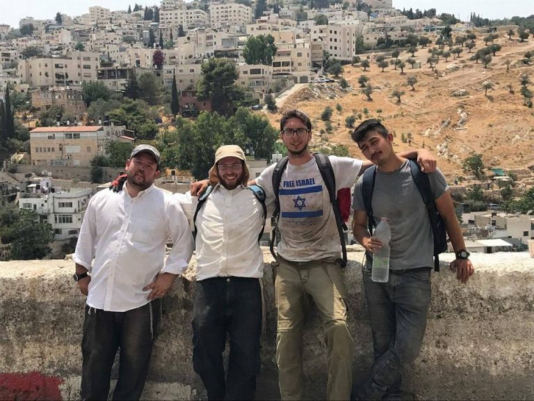 Thats the holy dirt of the Land of Israel on us! Thats the holy dirt of the Land of Israel on us!