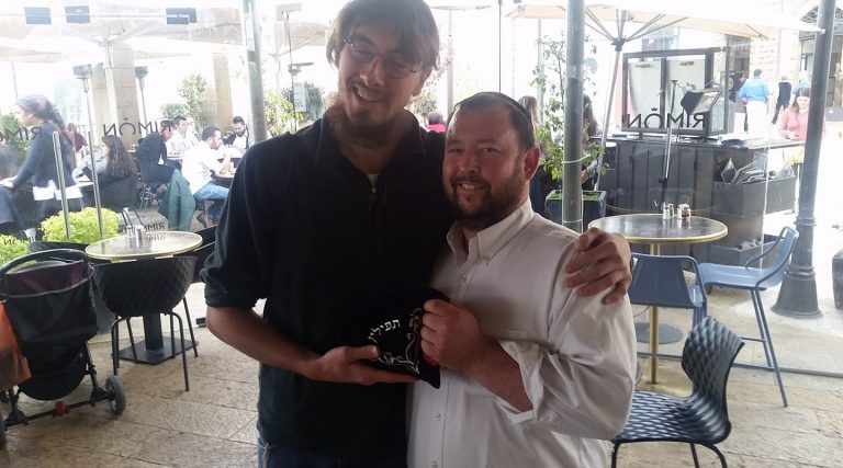 Our first Birthright extender just got his first ever pair of Tefillin today Our first Birthright extender of the season just got his first ever pair of Tefillin today from the Jerusalem Heritage House - that's a pretty good start!!!